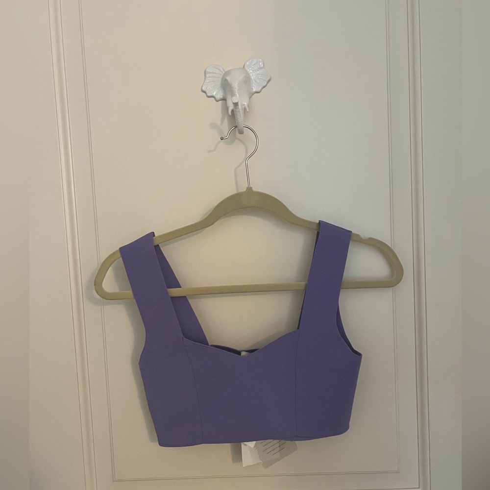Limited time only purple ALC knit Jordana Bra Top